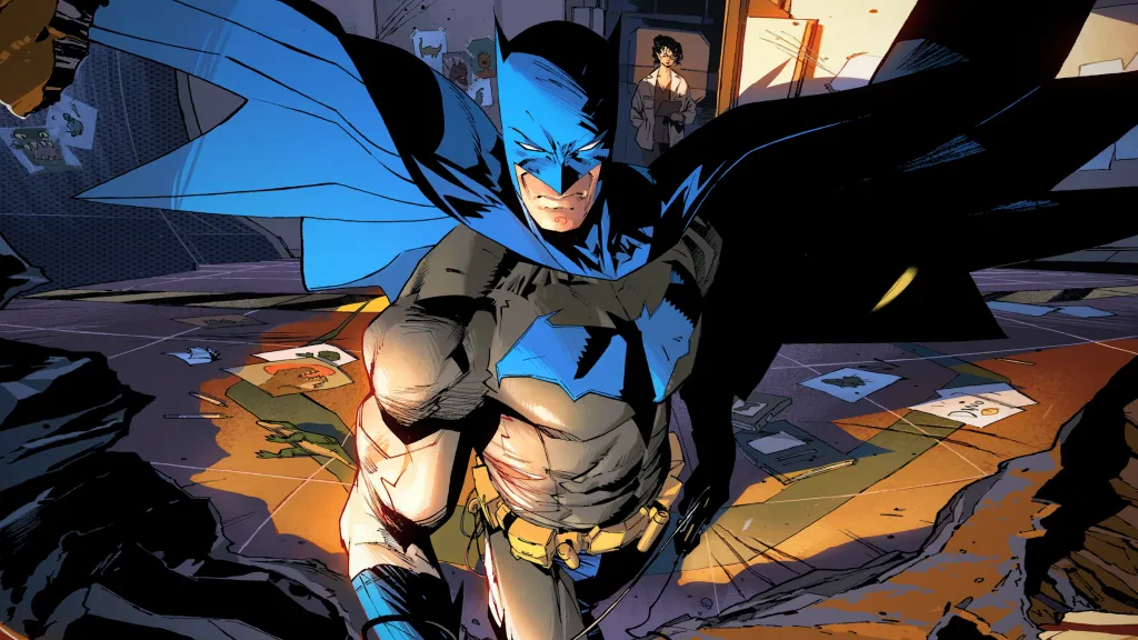 Batman poses in Issue #1 Comic Art by Jorge Jimenez
