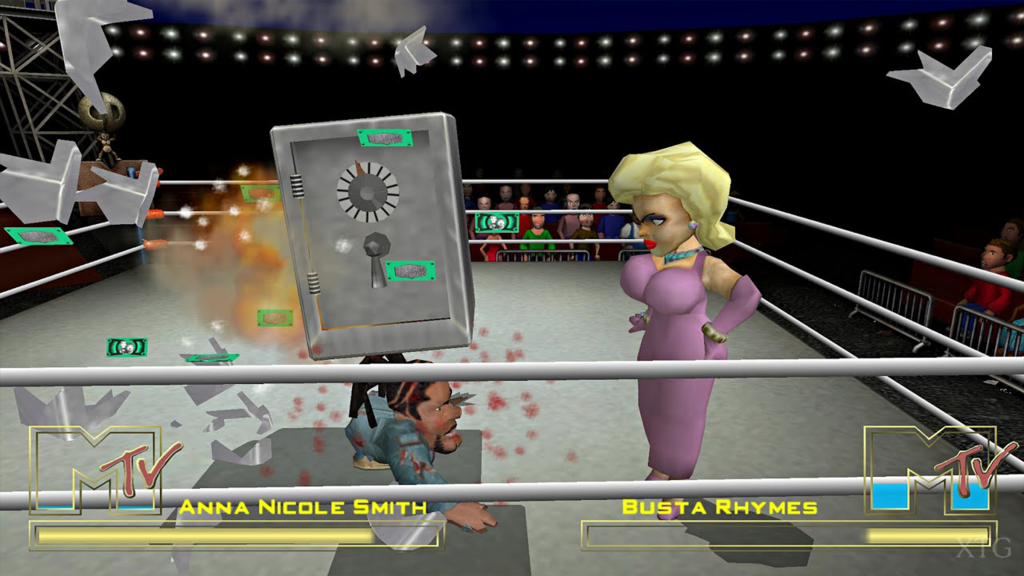 A screenshot from Celebrity Deathmatch.
