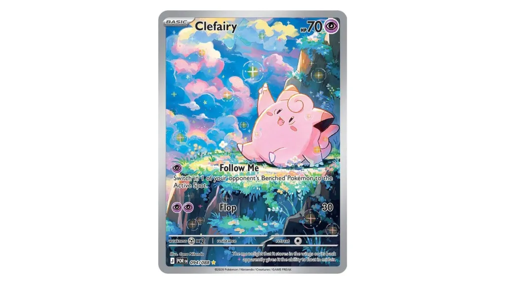 Clefairy Illustration Rare Pokemon TCG