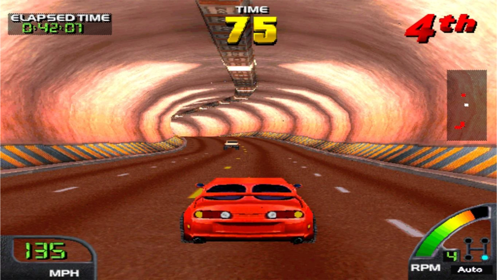 A screenshot from Cruis'n World.