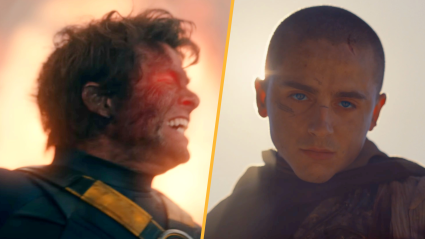 Cyclops (James Marsden) in Avengers Doomsday, and Paul Atreides (Timothee Chalamet) in Dune 3