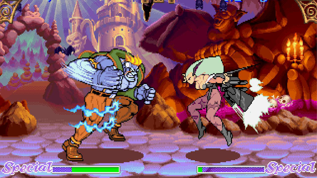 A screenshot from Darkstalkers