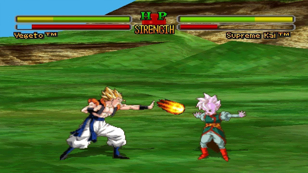 A screenshot from Dragon Ball Z Ultimate Battle 22.