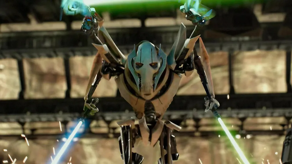 General Grievous with lightsabers in Revenge of the Sith