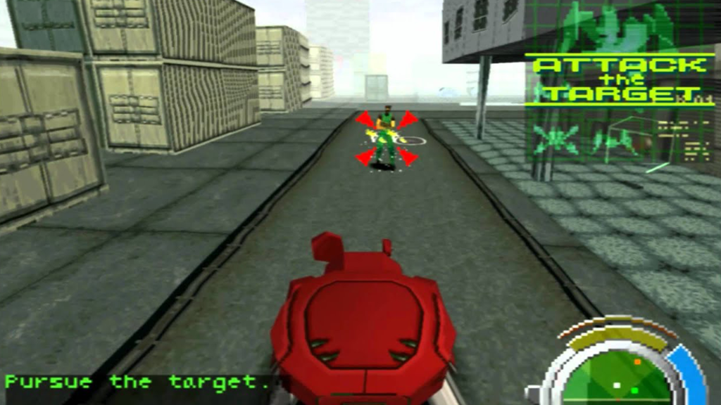 A screenshot from Ghost In The Shell on the PlayStation.