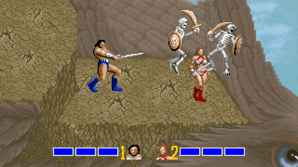 A screenshot from Golden Axe
