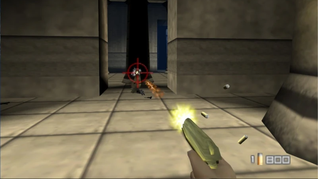 A screenshot from GoldenEye 007.