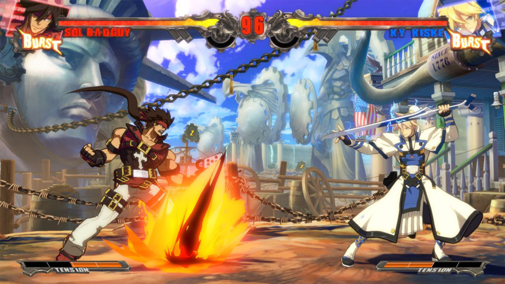 A screenshot from Guilty Gear Xrd.