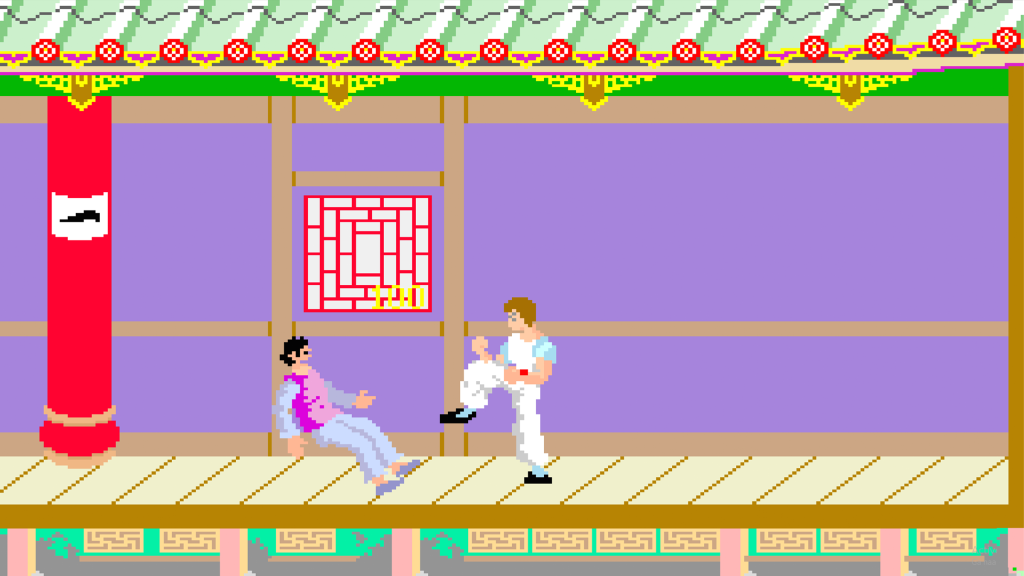 A screenshot from Kung Fu Master.