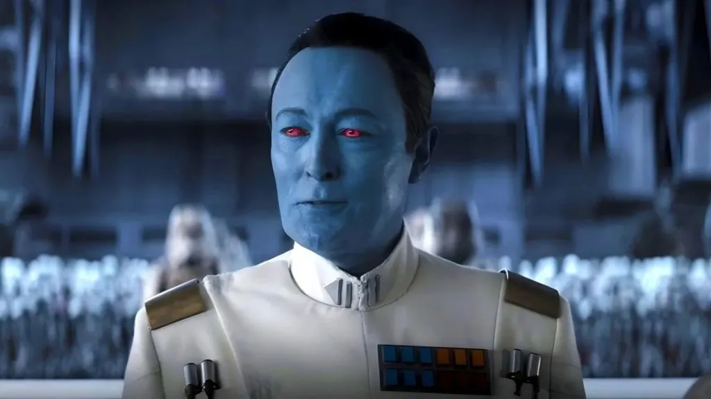 Lars Mikkelsen as Grand Admiral Thrawn in Ahsoka