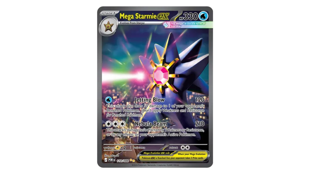 Mega Starmie ex Special Illustration Rare Perfect Order