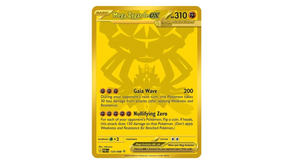 Mega Zygarde ex Mega Hyper Rare Pokemon TCG