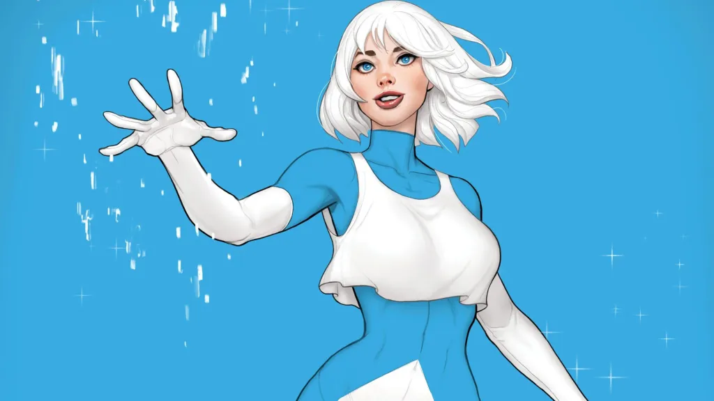 Ice manifesting her powers