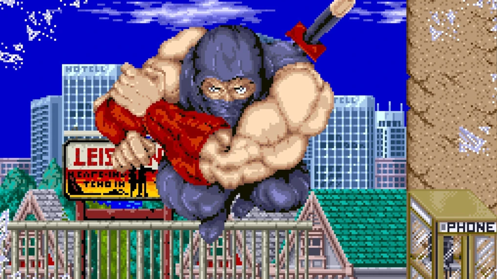 A screenshot from Ninja Gaiden.