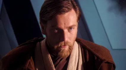 Obi-Wan Kenobi looking concerned in Revenge of the Sith.