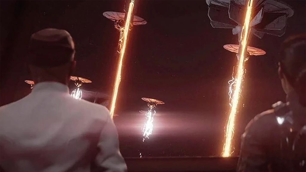 A screenshot from Star Wars: Battlefront II, showing Operation Cinder.