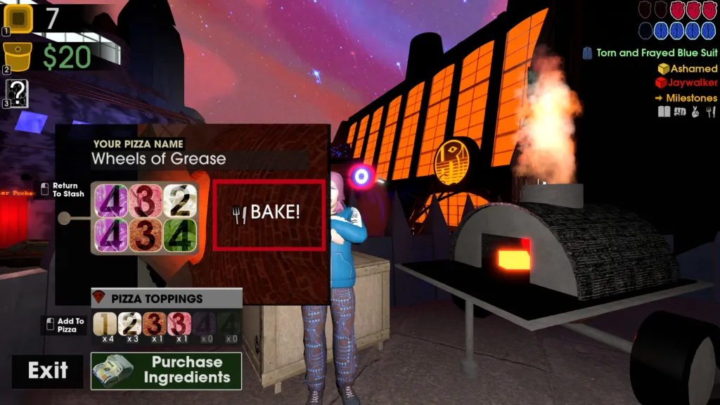 Pizza Bake Screenshot Moves of the Diamond Hand