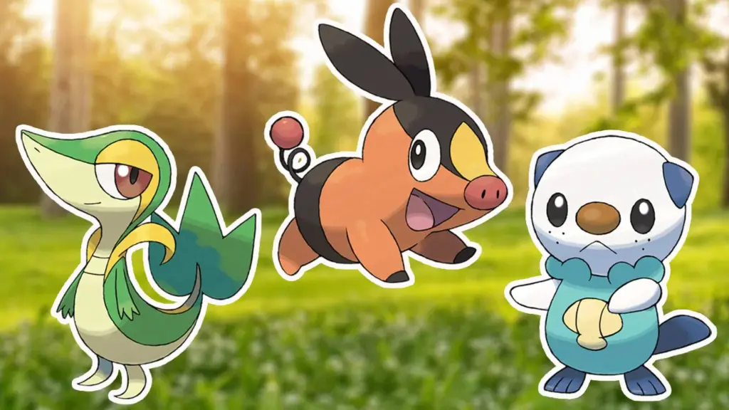 Pokemon Black and White starters