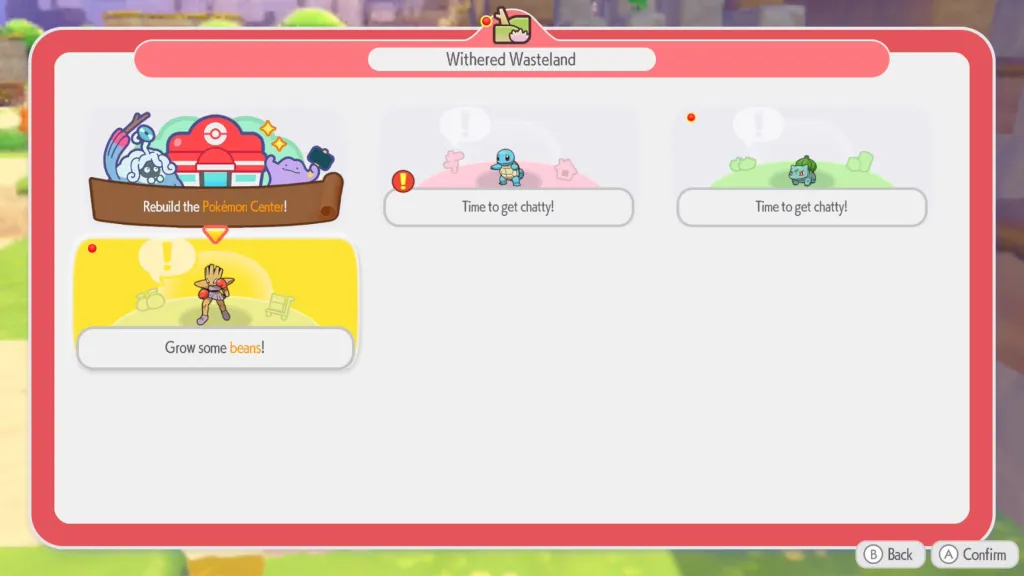 Pokemon Requests Tab Pokopia