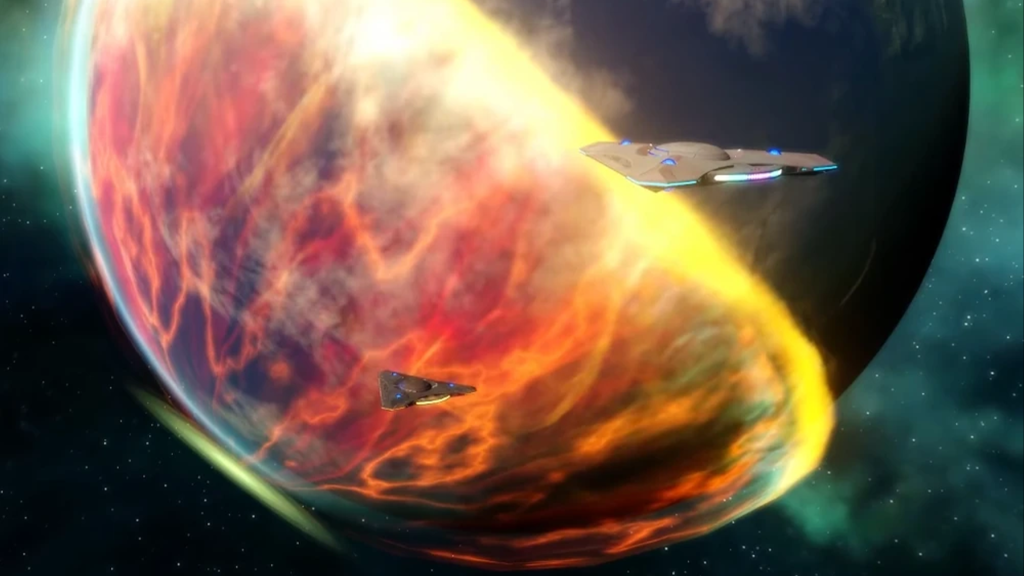 A Protomatter Wave in Star Trek Online.