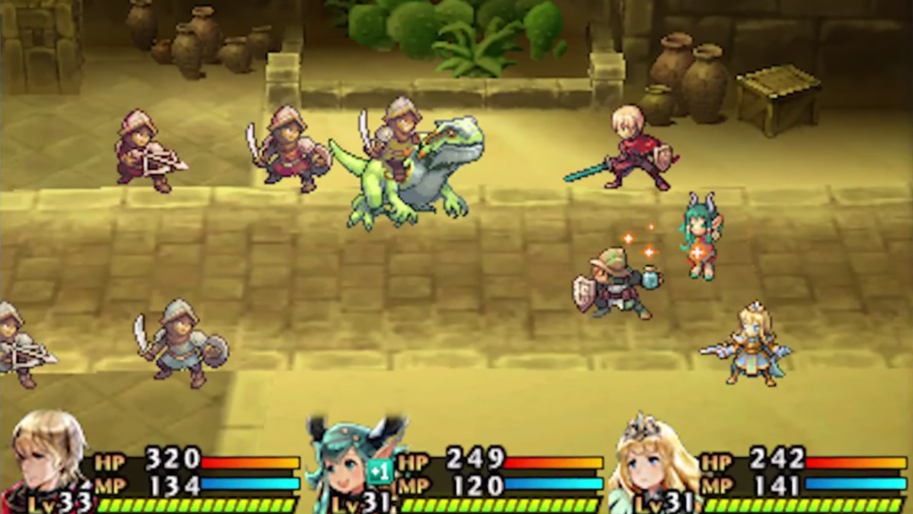 A screenshot from Radiant Historia.