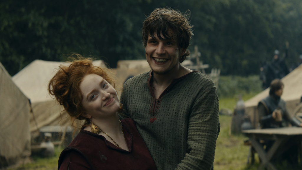 Shaun Thomas as Raymun Fossaway and Rowan Robinson as Lady Rowan in A Knight of The Seven Kingdoms