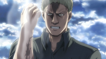 Reiner's arm healing in Attack on Titan Season 2