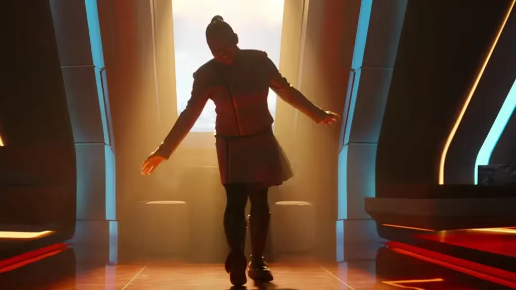 SAM dancing in Starfleet Academy