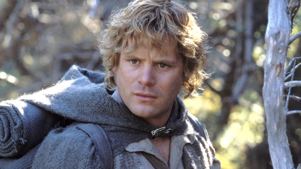 Samwise Gamgee looking annoyed in The Lord of the Rings