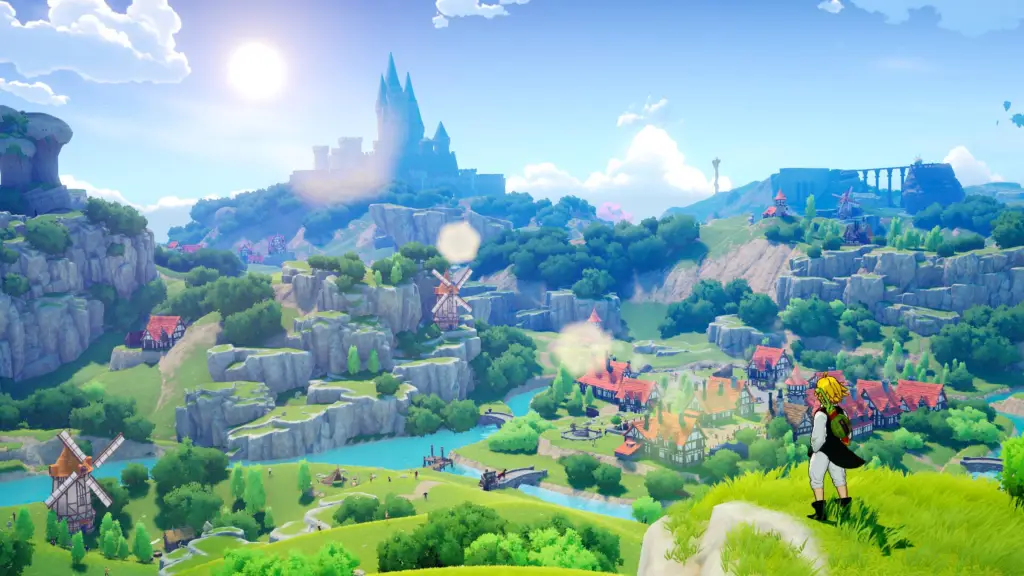The player overlooking the world in Seven Deadly Sins Origins