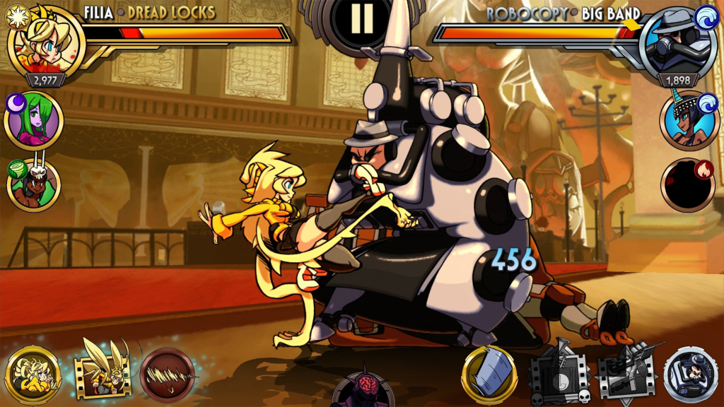 A screenshot from Skullgirls.