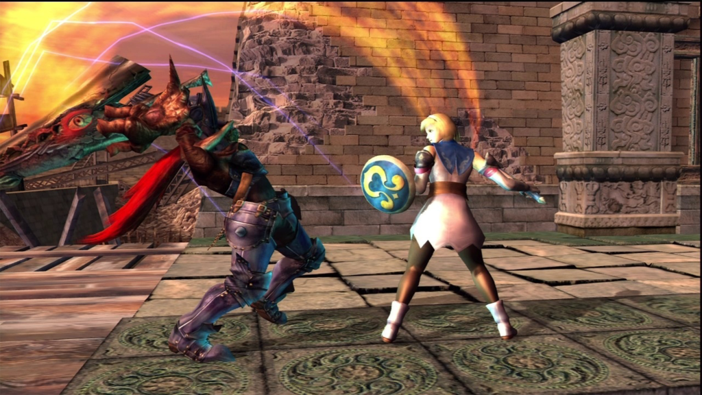 A screenshot from Soulcalibur II.