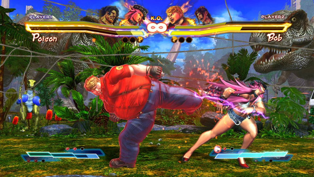 A screenshot from Street Fighter X Tekken.