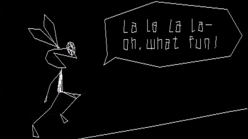 A screenshot from Vib-Ribbon