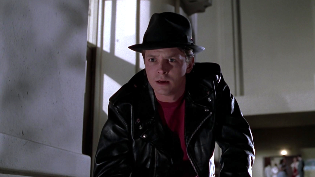 Marty McFly in 1955 in Back to the Future Part II