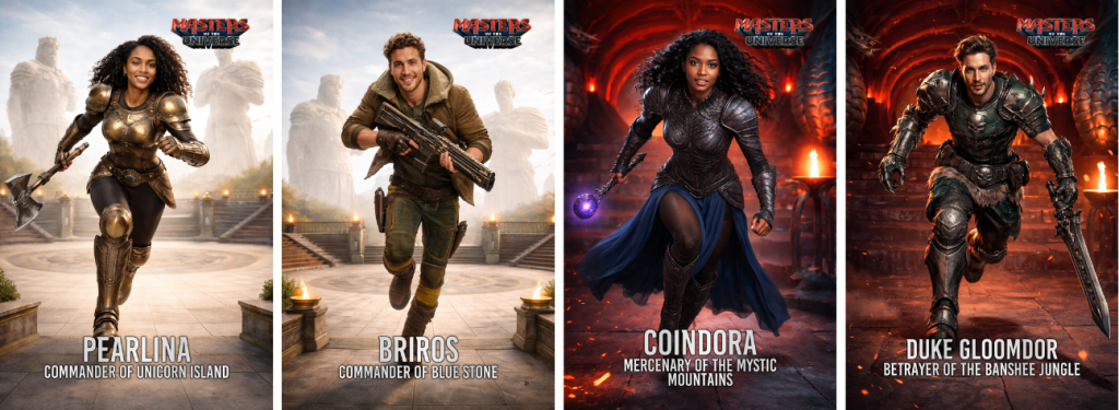 Masters of the Universe Become Eternian avatars