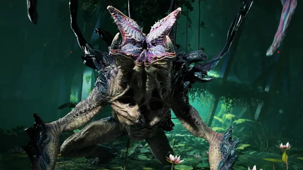 An alien from Alien Deathstorm screaming.