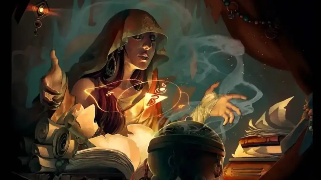 D&D Divination Wizard character