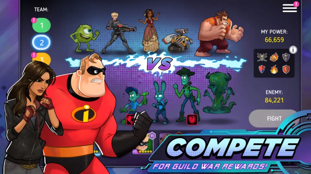 Disney Heroes Battle Mode Screenshot