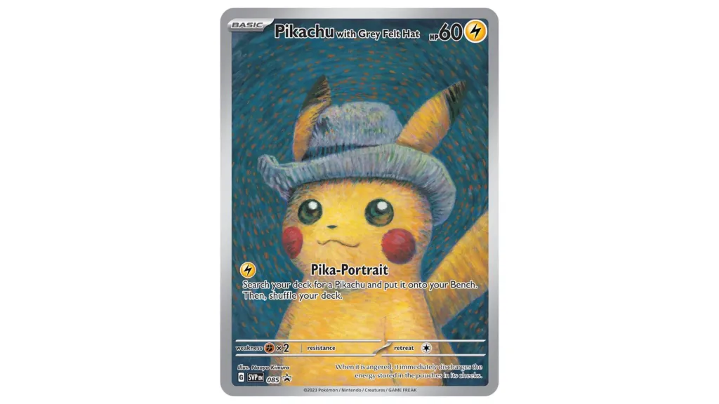 Pikachu with Grey Felt Hat Pokemon TCG