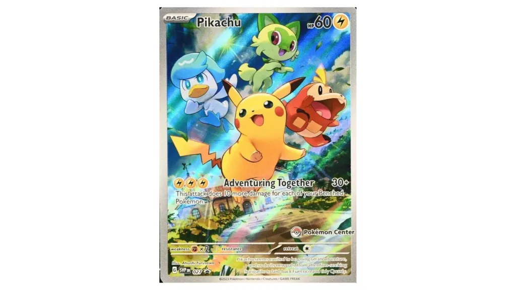 Pokemon TCG Scarlet Violet Pikachu Promo