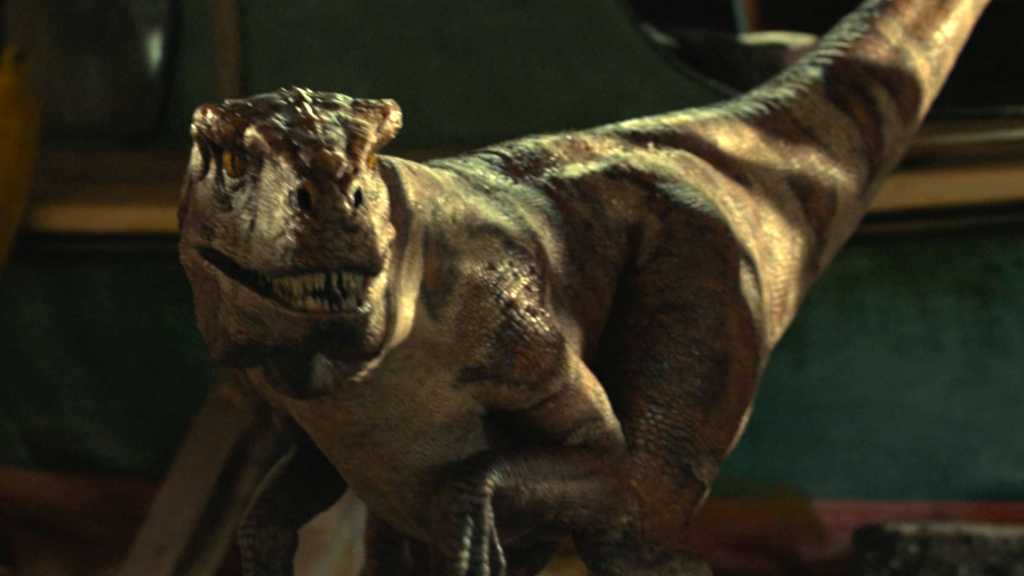 An Atrociraptor in Jurassic World: Dominion