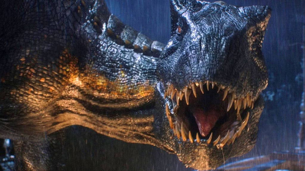 An Indoraptor in Jurassic World: Fallen Kingdom
